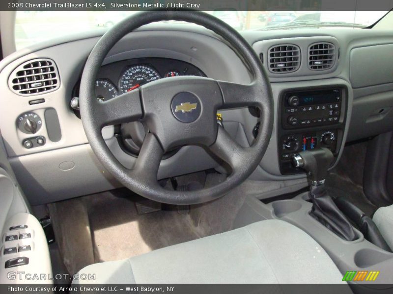 Silverstone Metallic / Light Gray 2008 Chevrolet TrailBlazer LS 4x4