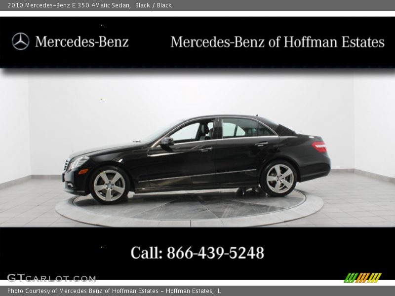 Black / Black 2010 Mercedes-Benz E 350 4Matic Sedan