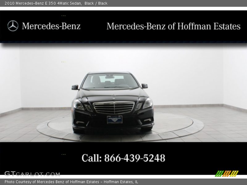 Black / Black 2010 Mercedes-Benz E 350 4Matic Sedan