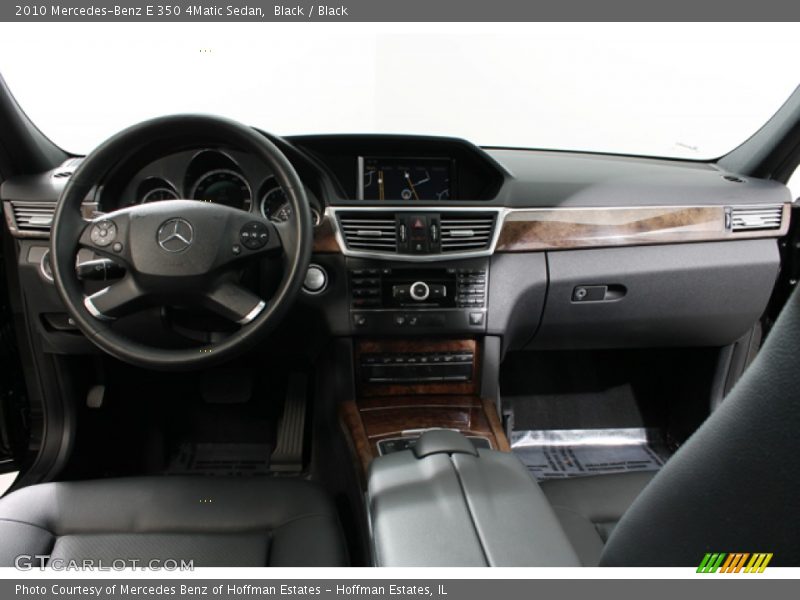 Black / Black 2010 Mercedes-Benz E 350 4Matic Sedan