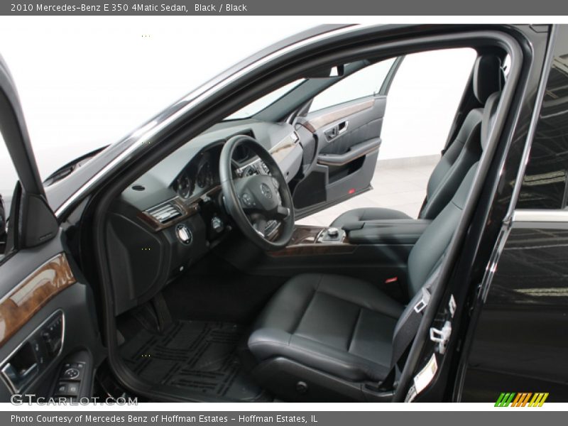 Black / Black 2010 Mercedes-Benz E 350 4Matic Sedan