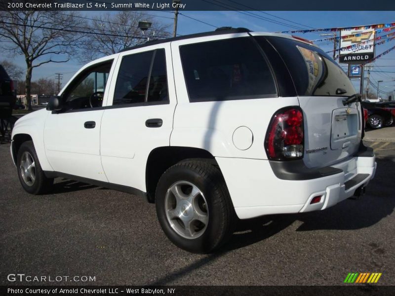Summit White / Light Gray 2008 Chevrolet TrailBlazer LS 4x4