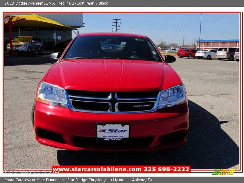 Redline 2-Coat Pearl / Black 2013 Dodge Avenger SE V6