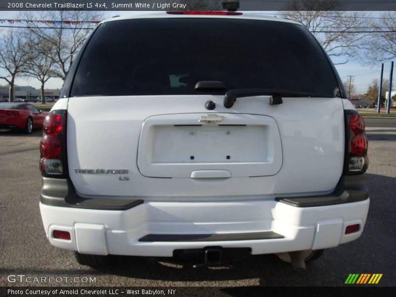 Summit White / Light Gray 2008 Chevrolet TrailBlazer LS 4x4