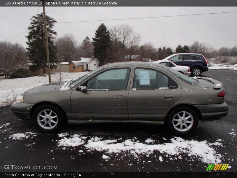 Spruce Green Metallic / Medium Graphite 1998 Ford Contour LX