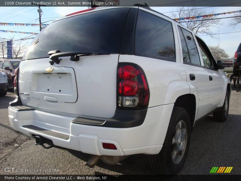 Summit White / Light Gray 2008 Chevrolet TrailBlazer LS 4x4