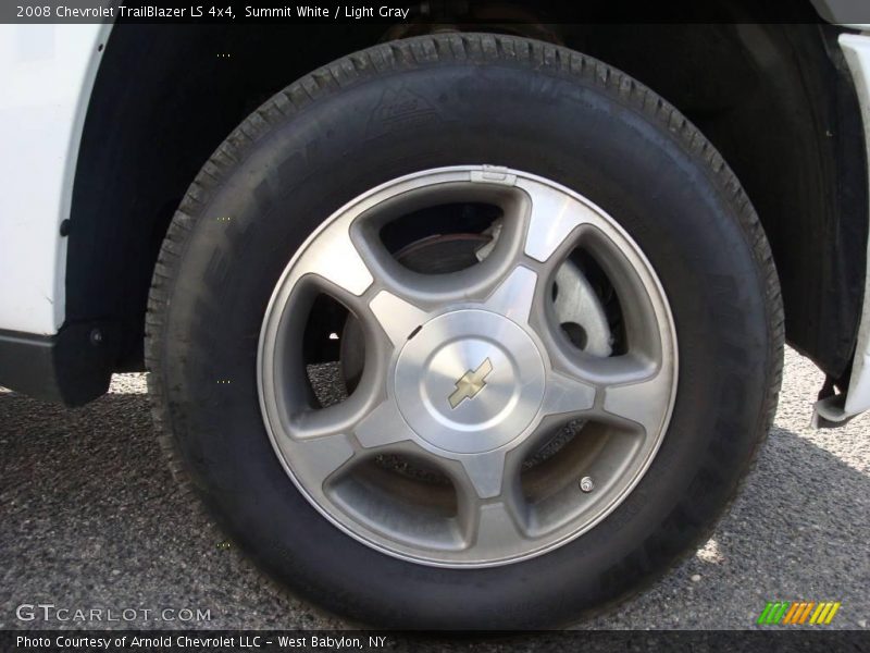 Summit White / Light Gray 2008 Chevrolet TrailBlazer LS 4x4