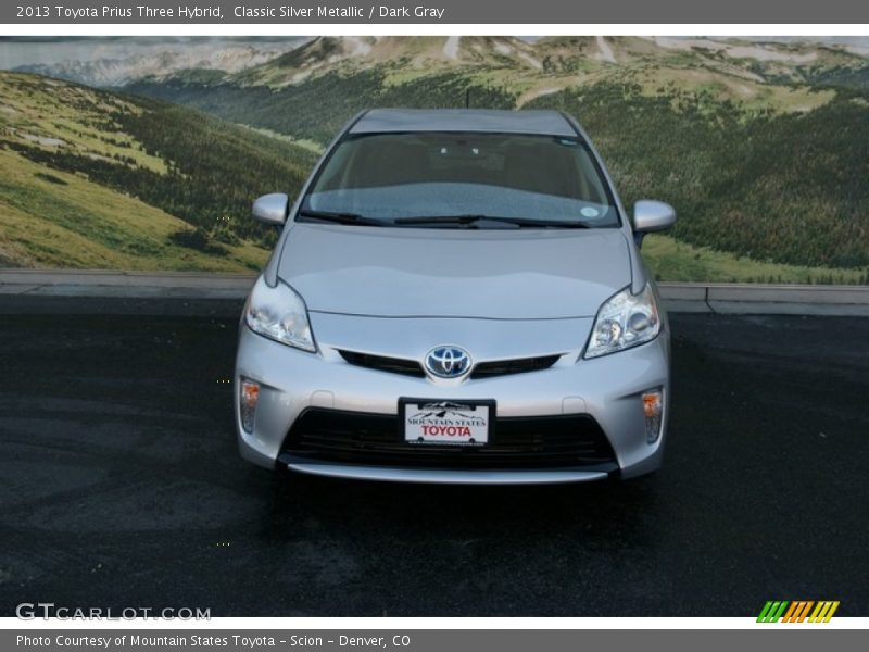 Classic Silver Metallic / Dark Gray 2013 Toyota Prius Three Hybrid
