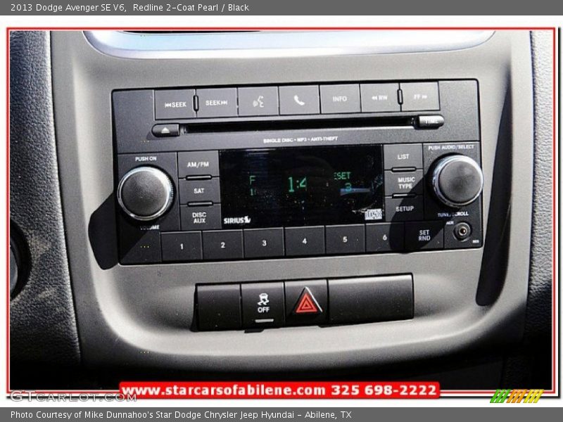 Redline 2-Coat Pearl / Black 2013 Dodge Avenger SE V6