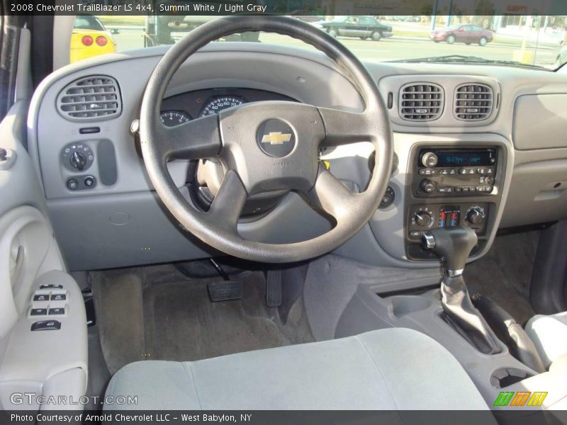 Summit White / Light Gray 2008 Chevrolet TrailBlazer LS 4x4