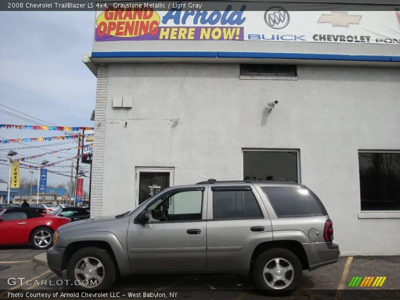 Graystone Metallic / Light Gray 2008 Chevrolet TrailBlazer LS 4x4