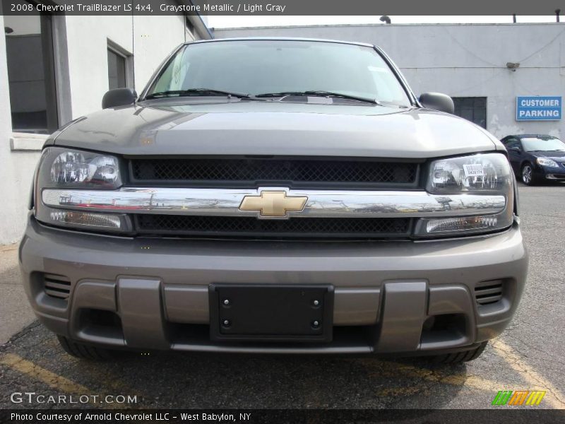 Graystone Metallic / Light Gray 2008 Chevrolet TrailBlazer LS 4x4