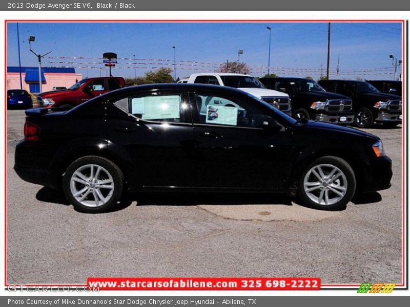 Black / Black 2013 Dodge Avenger SE V6