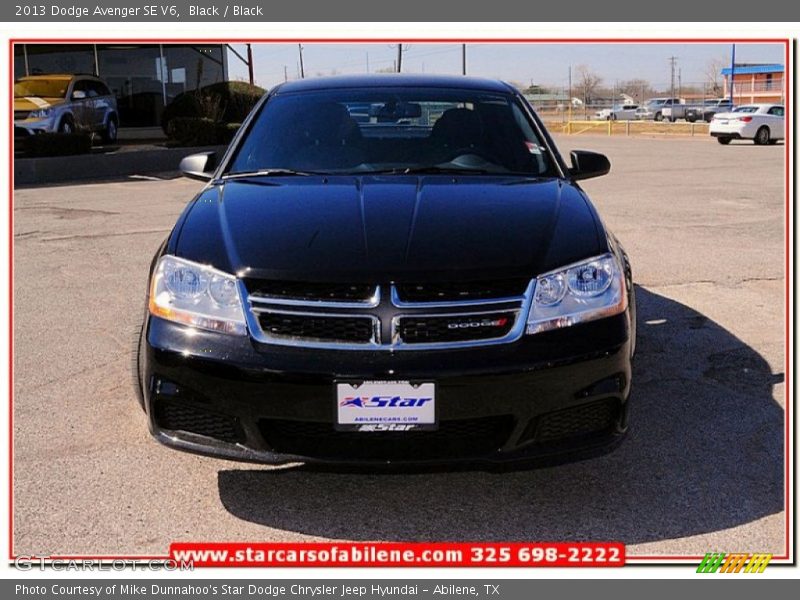 Black / Black 2013 Dodge Avenger SE V6