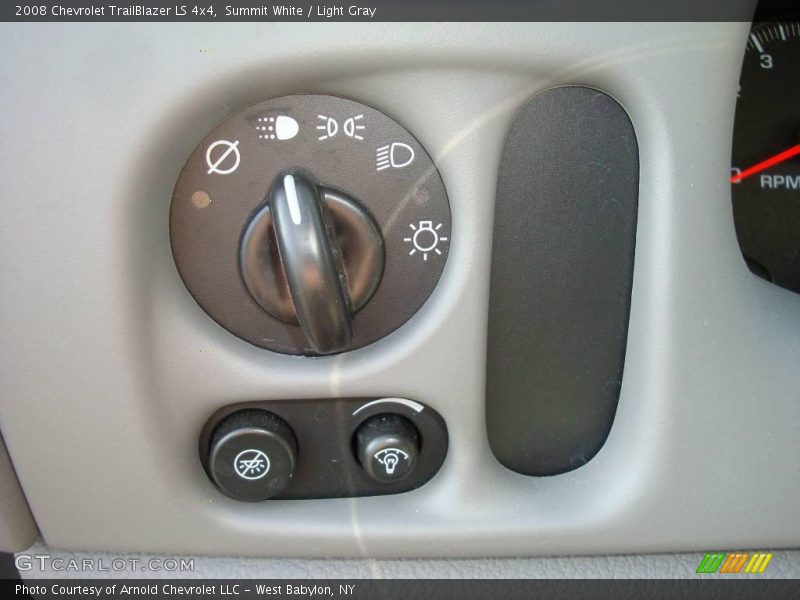 Summit White / Light Gray 2008 Chevrolet TrailBlazer LS 4x4