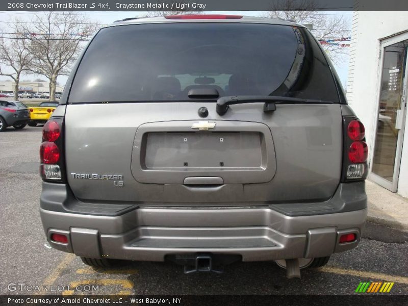 Graystone Metallic / Light Gray 2008 Chevrolet TrailBlazer LS 4x4