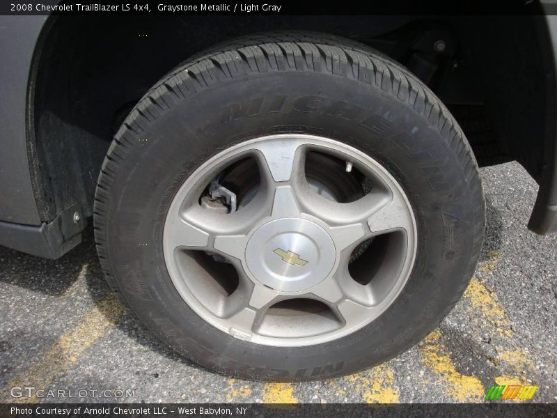 Graystone Metallic / Light Gray 2008 Chevrolet TrailBlazer LS 4x4