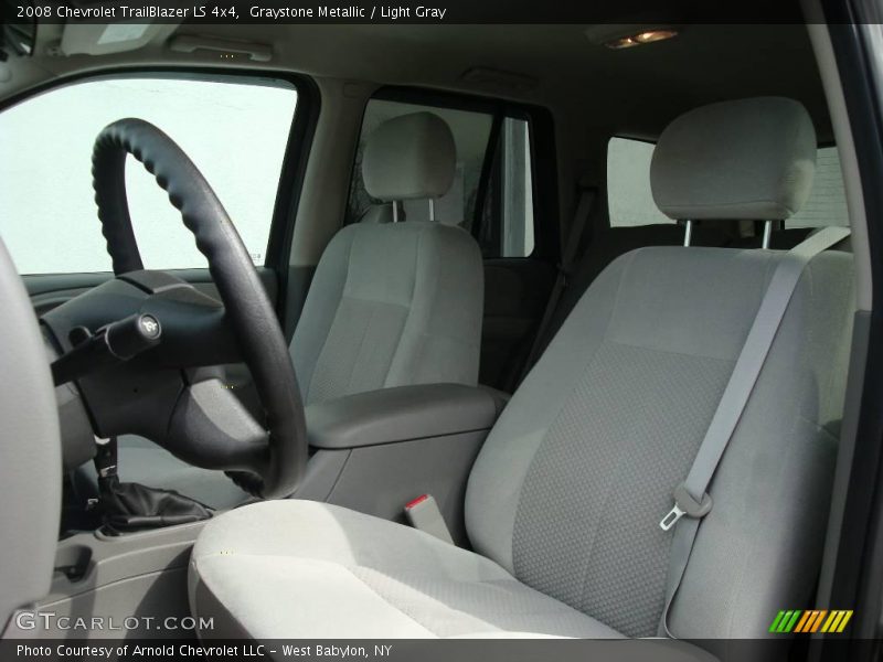 Graystone Metallic / Light Gray 2008 Chevrolet TrailBlazer LS 4x4