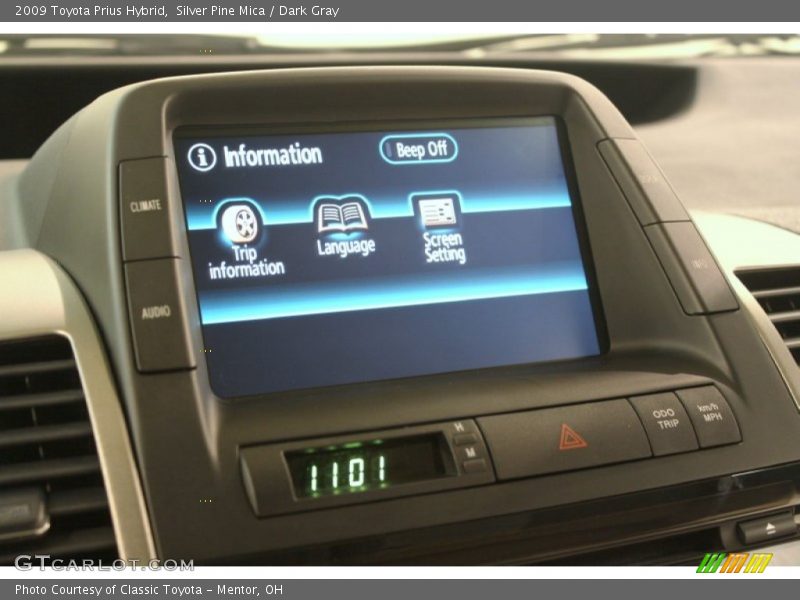 Silver Pine Mica / Dark Gray 2009 Toyota Prius Hybrid