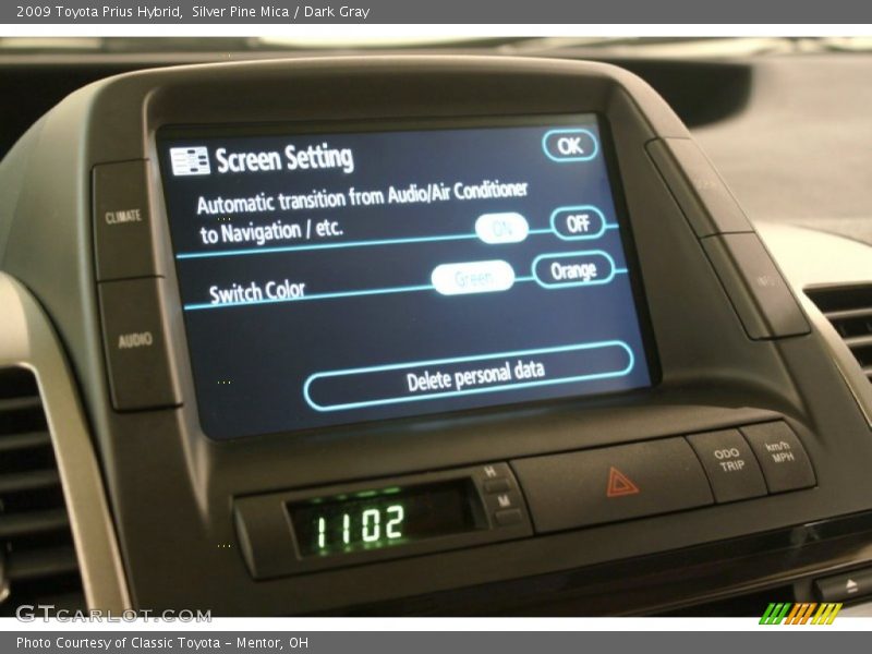 Silver Pine Mica / Dark Gray 2009 Toyota Prius Hybrid