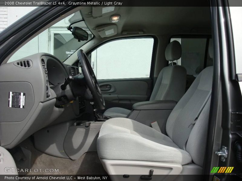 Graystone Metallic / Light Gray 2008 Chevrolet TrailBlazer LS 4x4