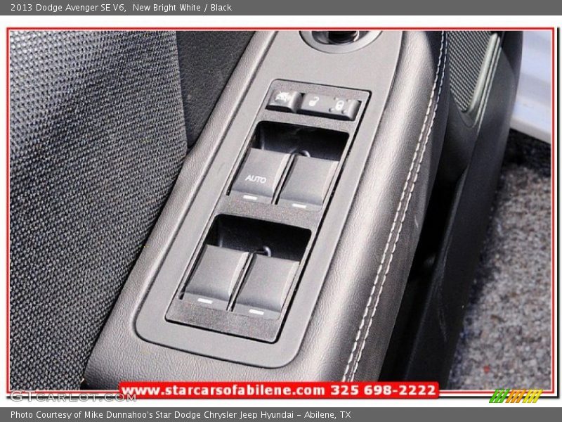 New Bright White / Black 2013 Dodge Avenger SE V6