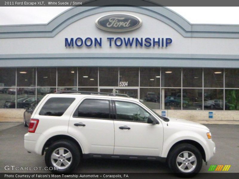 White Suede / Stone 2011 Ford Escape XLT