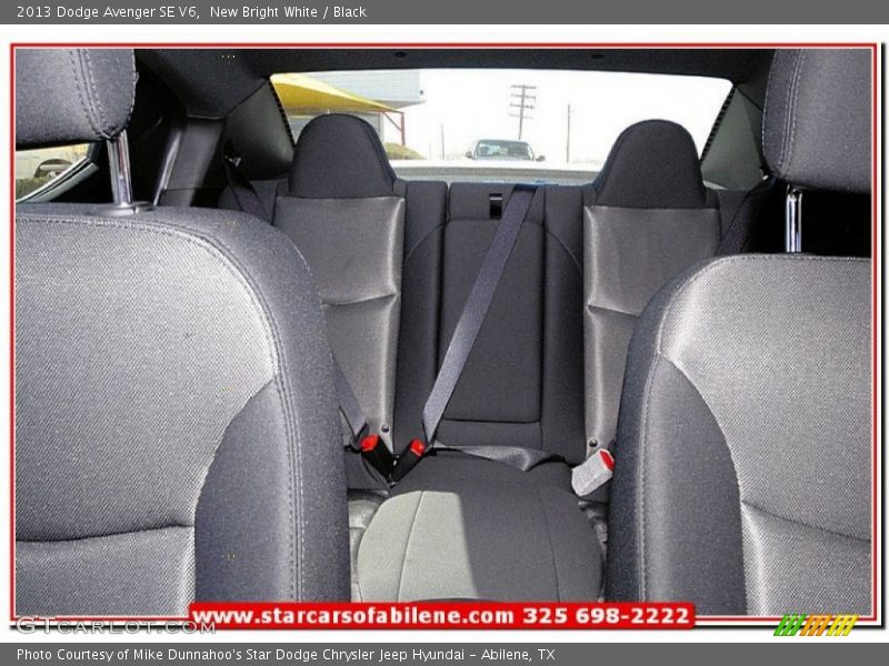 New Bright White / Black 2013 Dodge Avenger SE V6