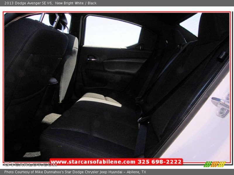New Bright White / Black 2013 Dodge Avenger SE V6