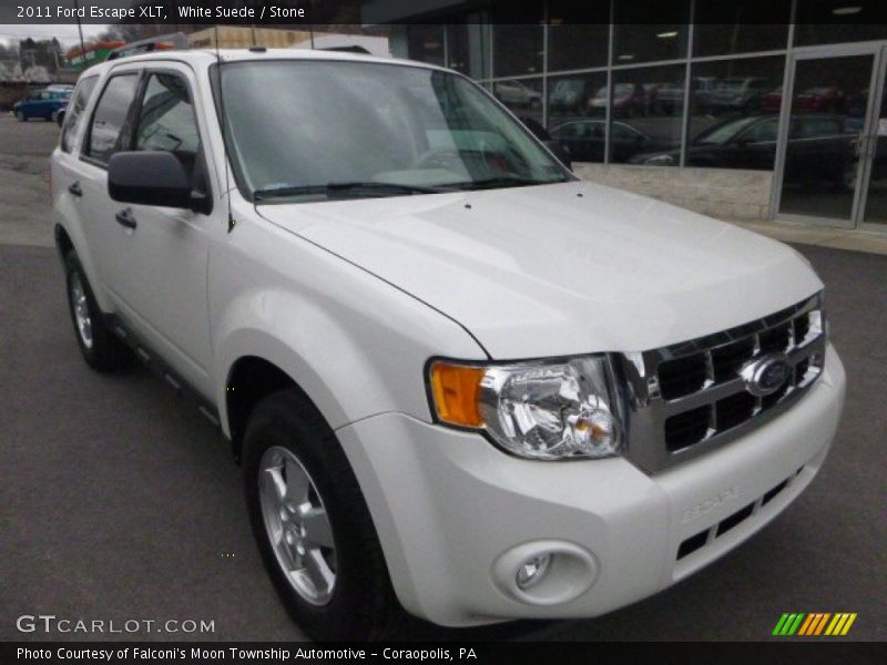 White Suede / Stone 2011 Ford Escape XLT