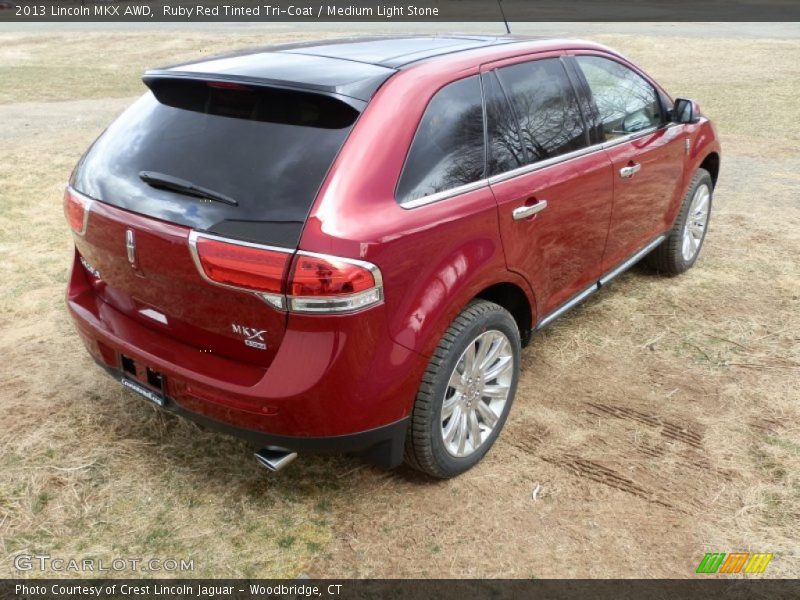 Ruby Red Tinted Tri-Coat / Medium Light Stone 2013 Lincoln MKX AWD