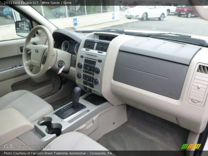 White Suede / Stone 2011 Ford Escape XLT