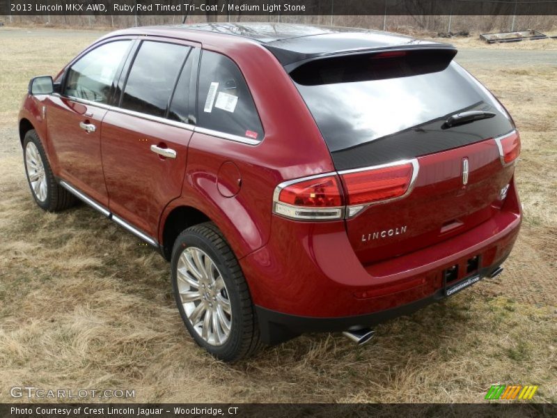 Ruby Red Tinted Tri-Coat / Medium Light Stone 2013 Lincoln MKX AWD
