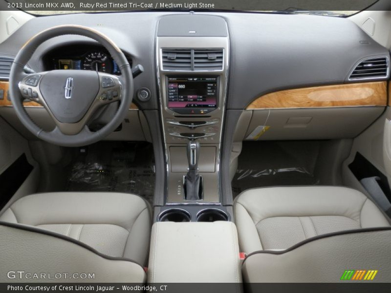 Ruby Red Tinted Tri-Coat / Medium Light Stone 2013 Lincoln MKX AWD