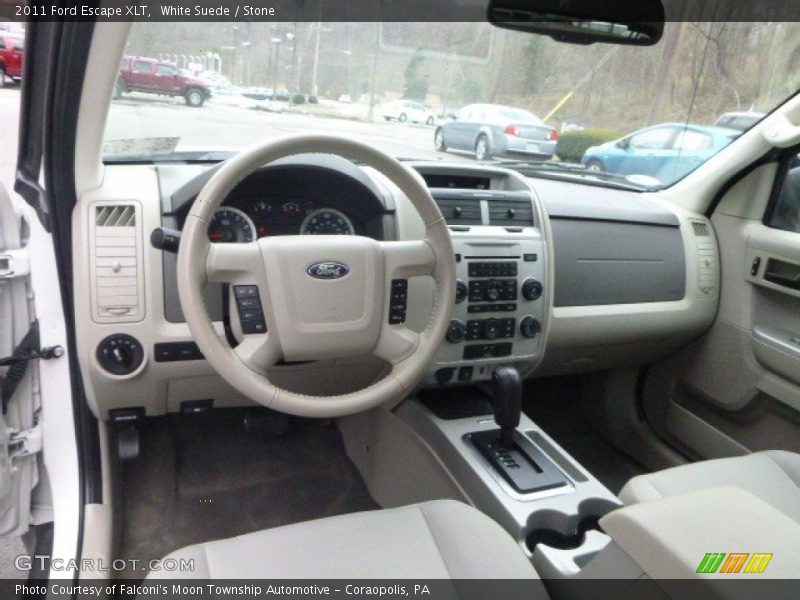 White Suede / Stone 2011 Ford Escape XLT