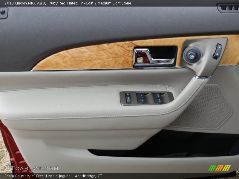 Ruby Red Tinted Tri-Coat / Medium Light Stone 2013 Lincoln MKX AWD