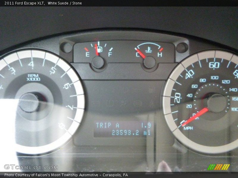 White Suede / Stone 2011 Ford Escape XLT