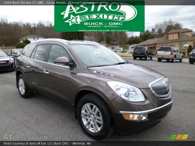 Cocoa Metallic / Cocoa/Cashmere 2009 Buick Enclave CX AWD