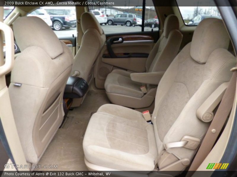 Rear Seat of 2009 Enclave CX AWD