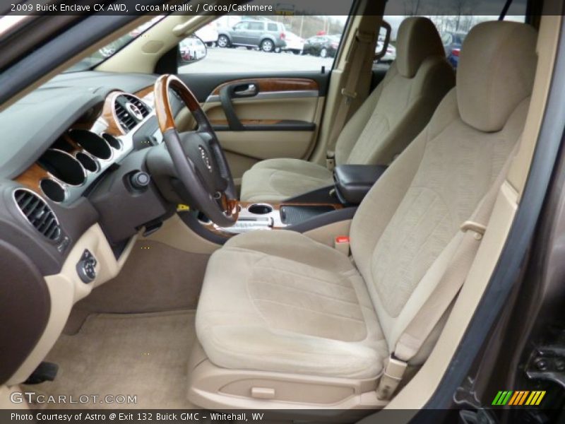 Front Seat of 2009 Enclave CX AWD