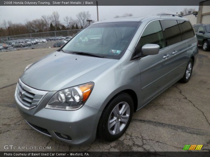 Silver Pearl Metallic / Black 2008 Honda Odyssey Touring