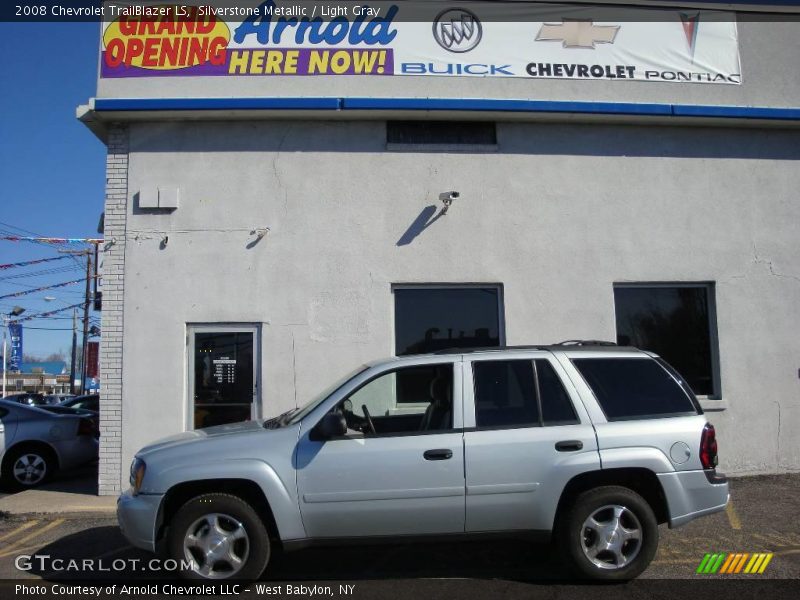 Silverstone Metallic / Light Gray 2008 Chevrolet TrailBlazer LS