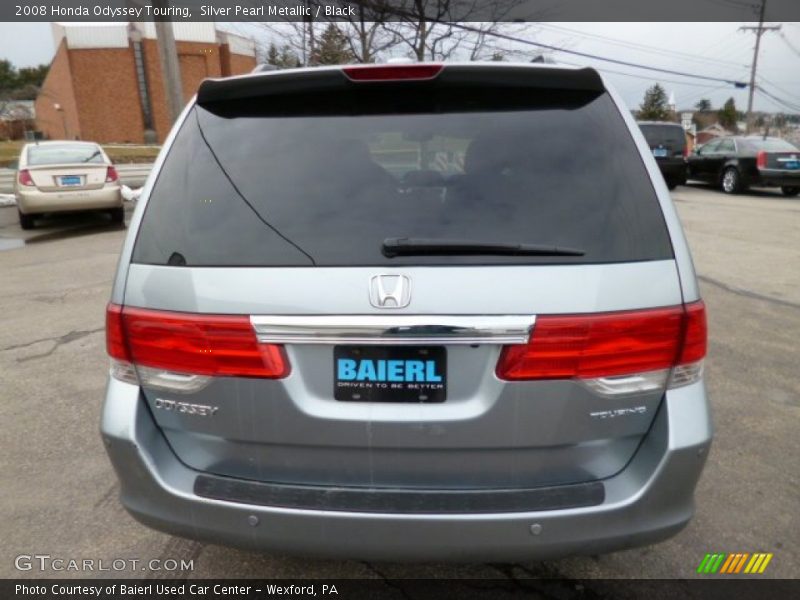 Silver Pearl Metallic / Black 2008 Honda Odyssey Touring