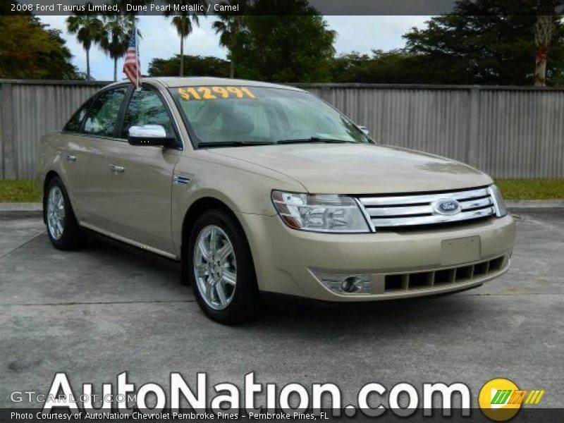Dune Pearl Metallic / Camel 2008 Ford Taurus Limited