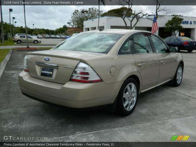 Dune Pearl Metallic / Camel 2008 Ford Taurus Limited