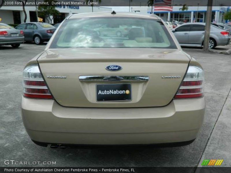 Dune Pearl Metallic / Camel 2008 Ford Taurus Limited