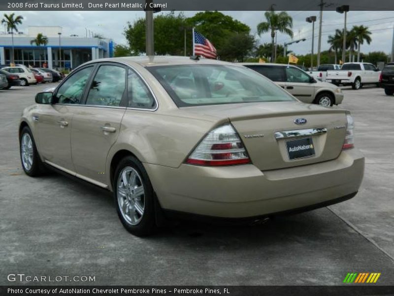 Dune Pearl Metallic / Camel 2008 Ford Taurus Limited