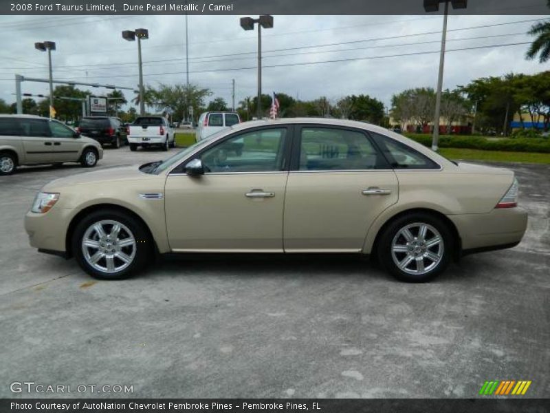 Dune Pearl Metallic / Camel 2008 Ford Taurus Limited
