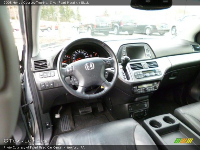 Silver Pearl Metallic / Black 2008 Honda Odyssey Touring