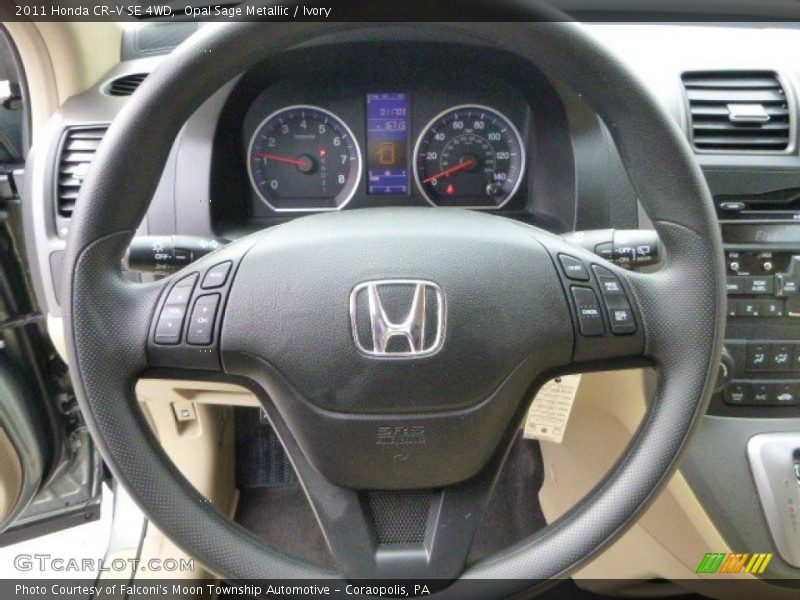 Opal Sage Metallic / Ivory 2011 Honda CR-V SE 4WD